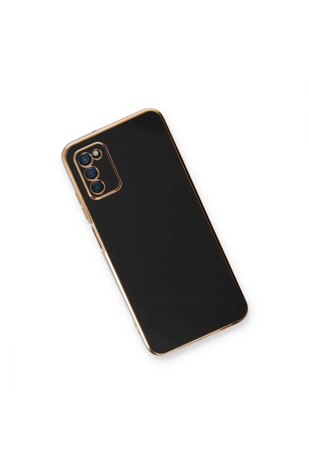 Samsung Galaxy A03s Kılıf Volet Silikon - Siyah