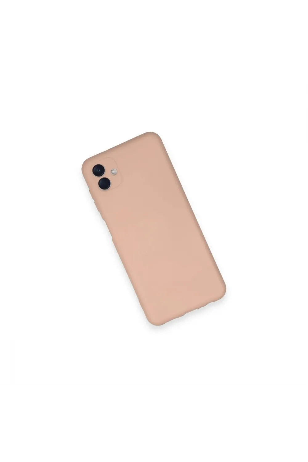 Samsung Galaxy A04 Kılıf Nano İçi Kadife Silikon - Pudra