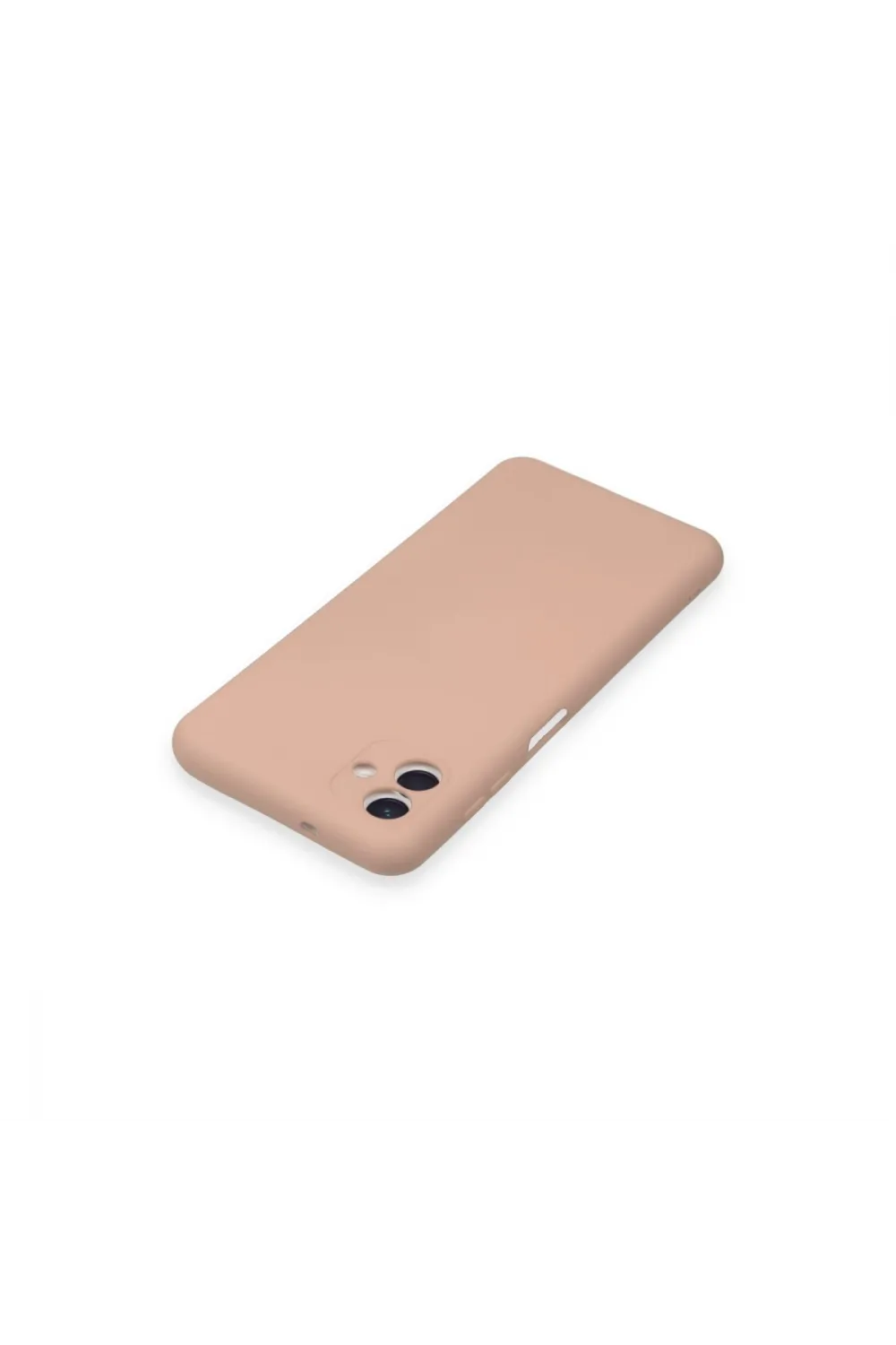 Samsung Galaxy A04 Kılıf Nano İçi Kadife Silikon - Pudra