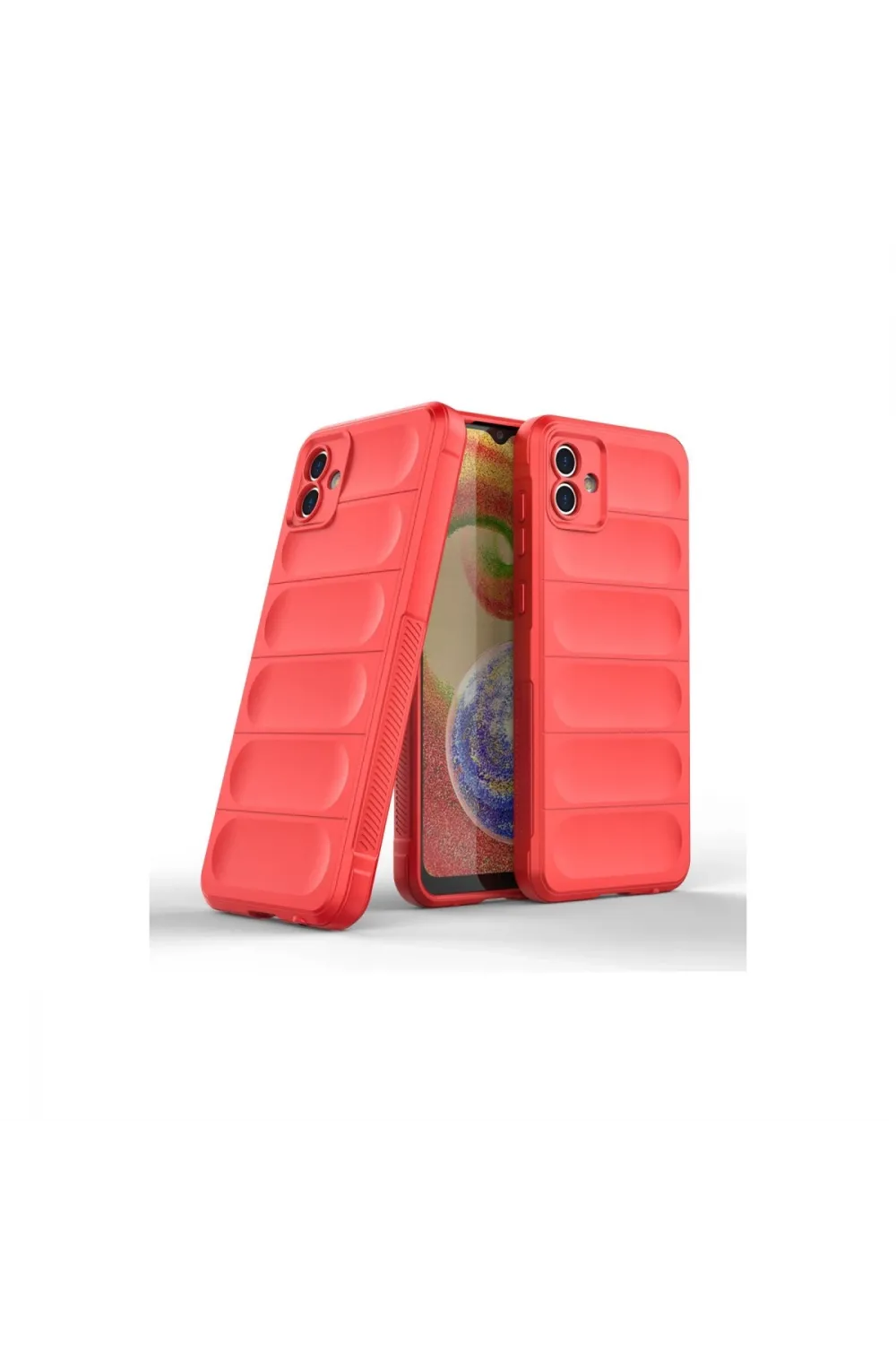 Samsung Galaxy A04 Kılıf Optimum Silikon - Kırmızı