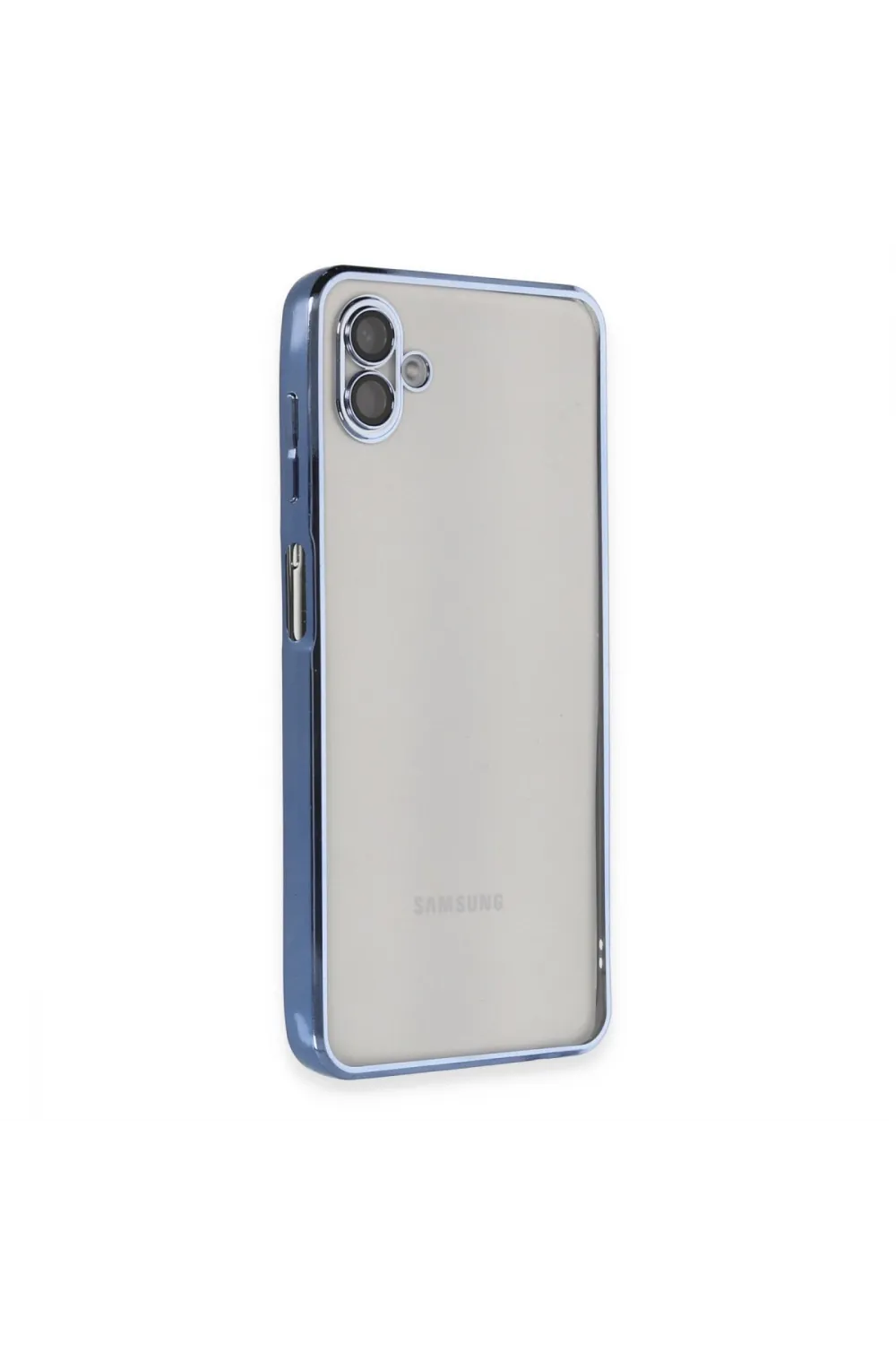 Samsung Galaxy A04 Kılıf Razer Lensli Silikon - Açık Mavi