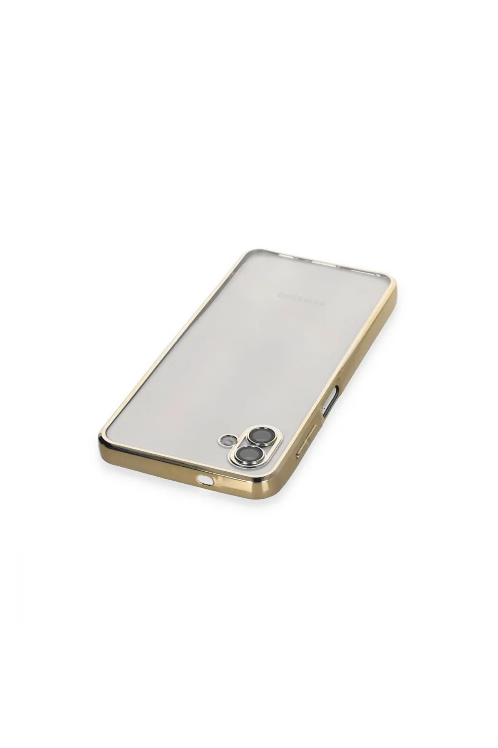 Samsung Galaxy A04 Kılıf Razer Lensli Silikon - Gold