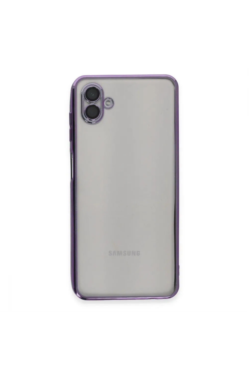 Samsung Galaxy A04 Kılıf Razer Lensli Silikon - Mor