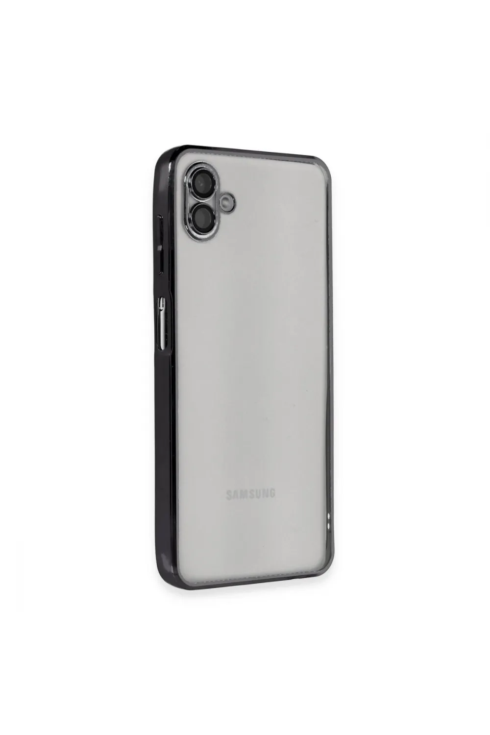 Samsung Galaxy A04 Kılıf Razer Lensli Silikon - Siyah