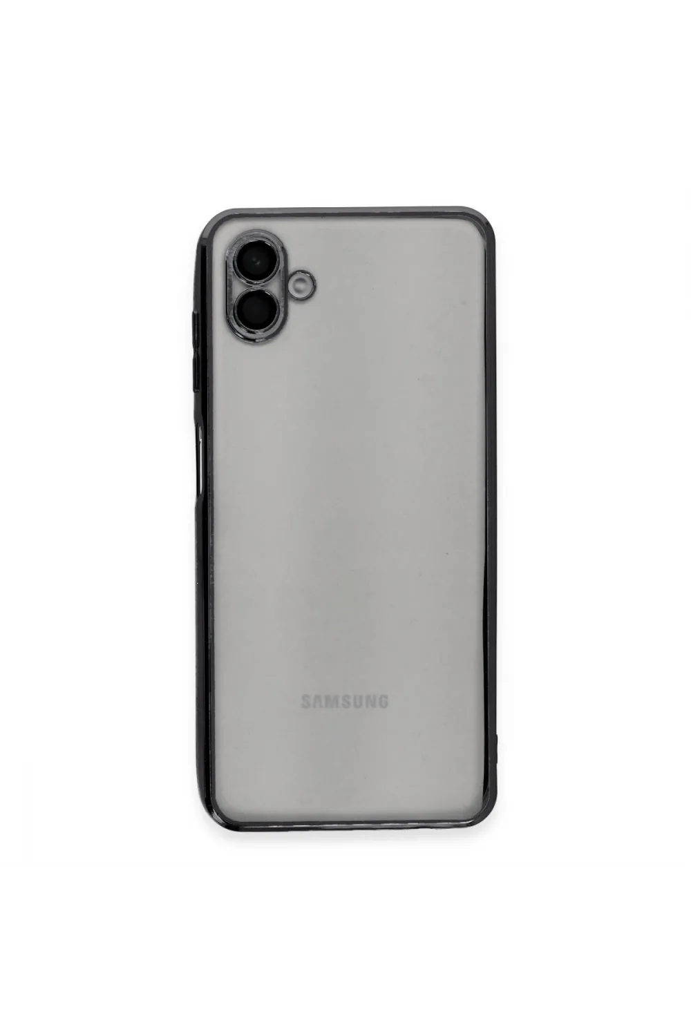 Samsung Galaxy A04 Kılıf Razer Lensli Silikon - Siyah