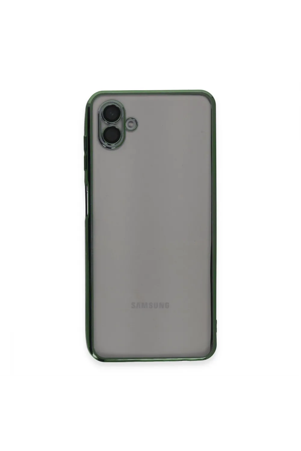 Samsung Galaxy A04 Kılıf Razer Lensli Silikon - Yeşil