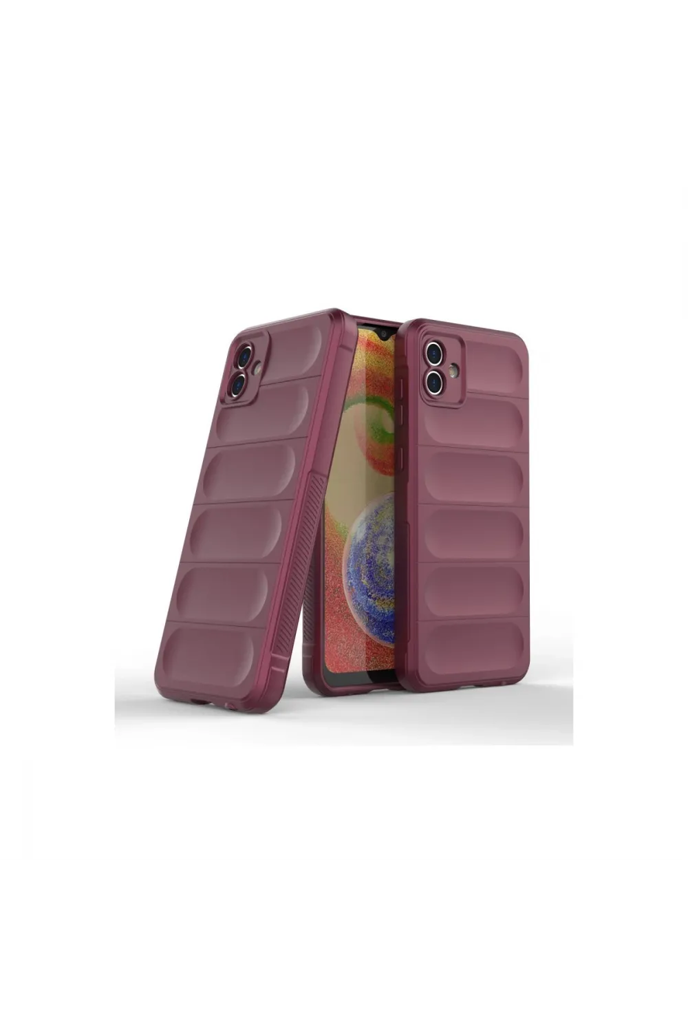 Samsung Galaxy A04e Kılıf Optimum Silikon - Bordo