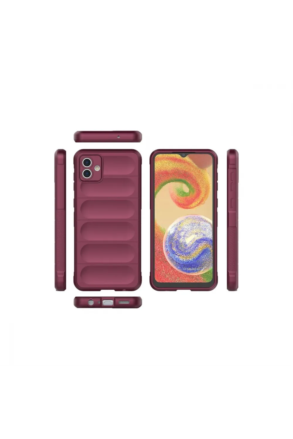 Samsung Galaxy A04e Kılıf Optimum Silikon - Bordo