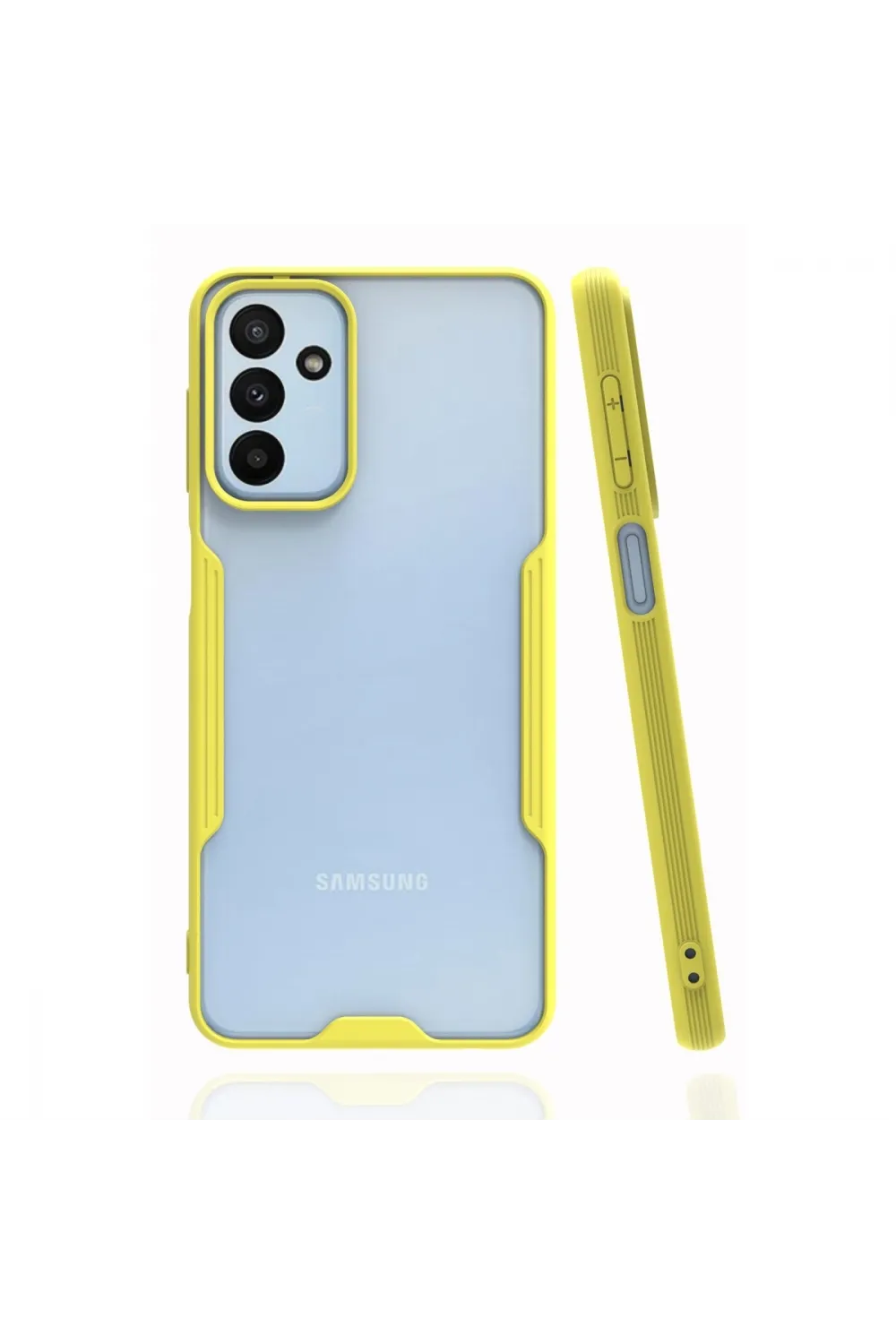 Samsung Galaxy A04s Kılıf Platin Silikon - Sarı