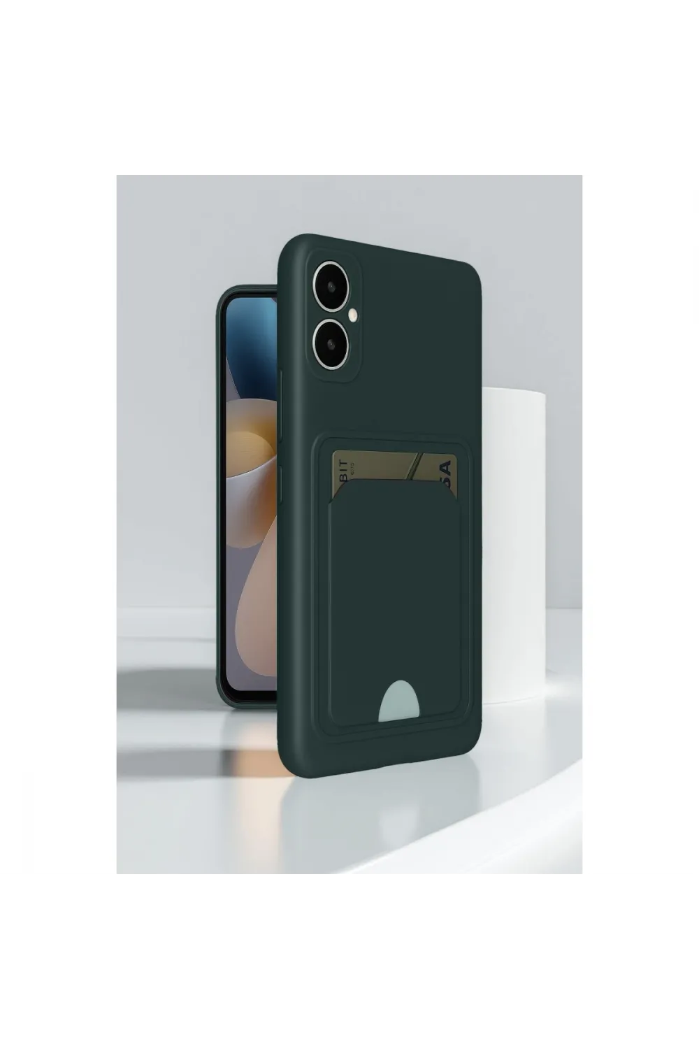 Samsung Galaxy A05 Kelvin Kartvizitli Silikon - Lacivert