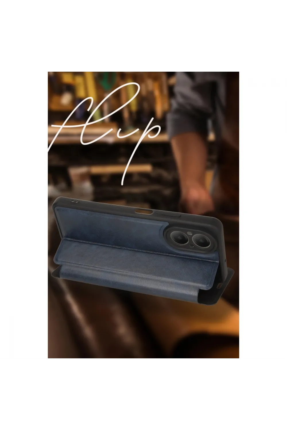 Samsung Galaxy A05 Kılıf Flip Cover - Taba