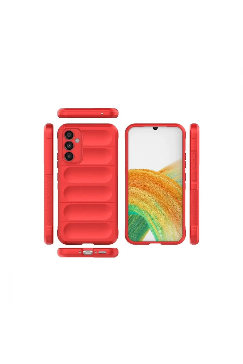 Samsung Galaxy A05s Kılıf Optimum Silikon - Kırmızı