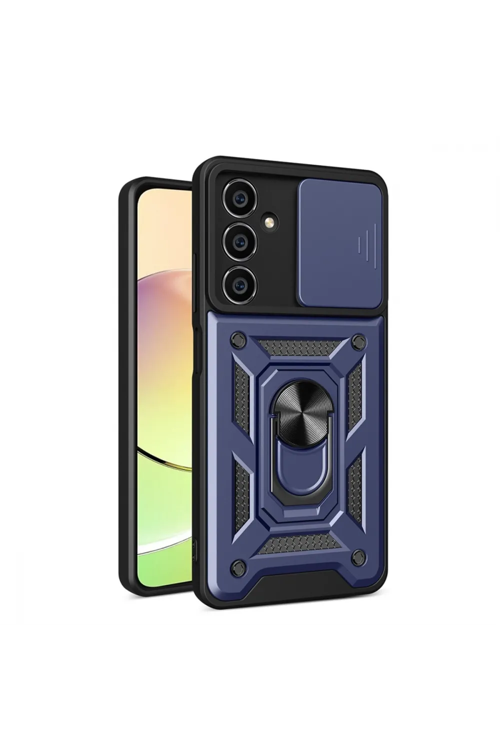 Samsung Galaxy A05s Kılıf Pars Lens Yüzüklü Silikon - Lacivert