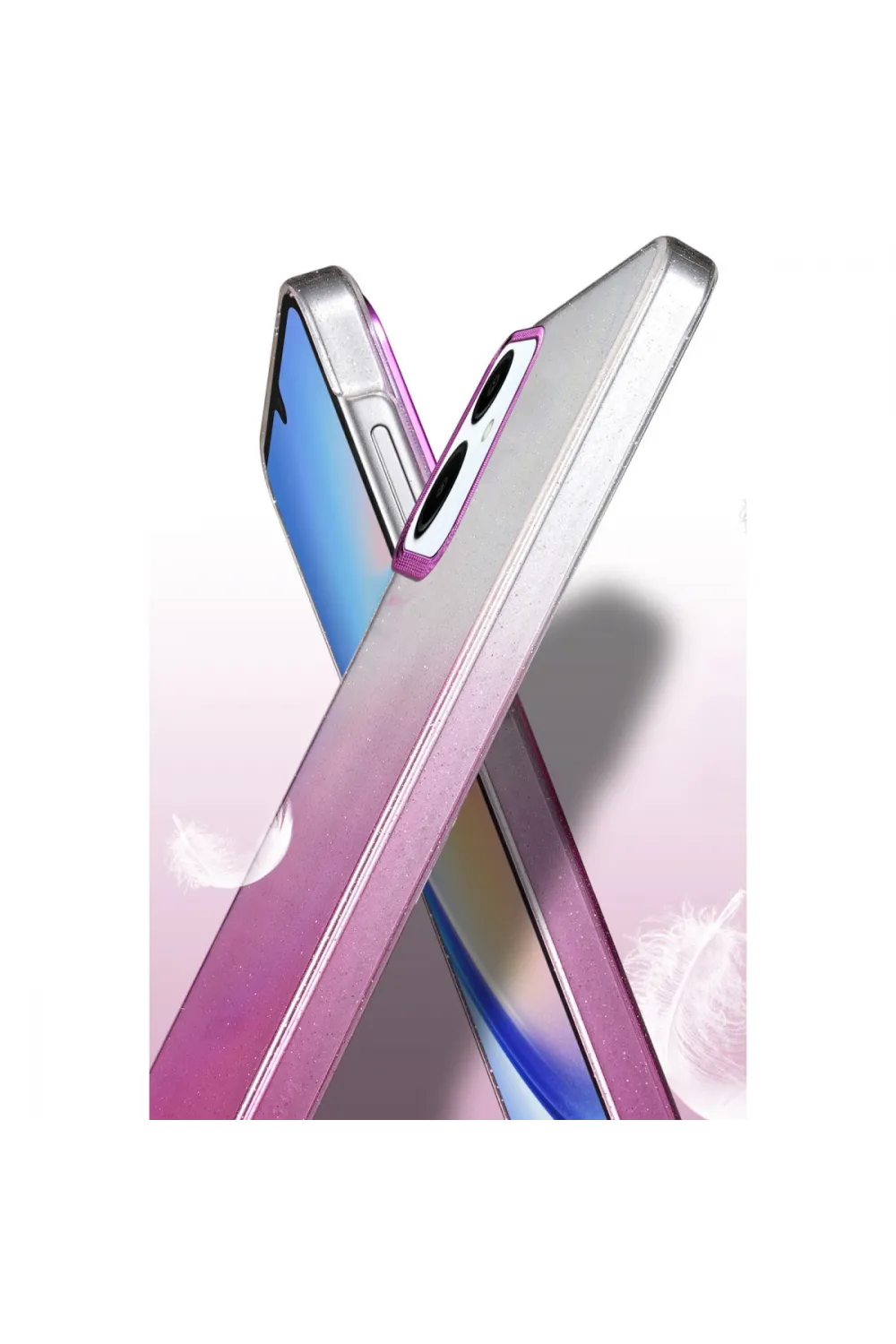 Samsung Galaxy A06 Glossy Kapak - Pembe