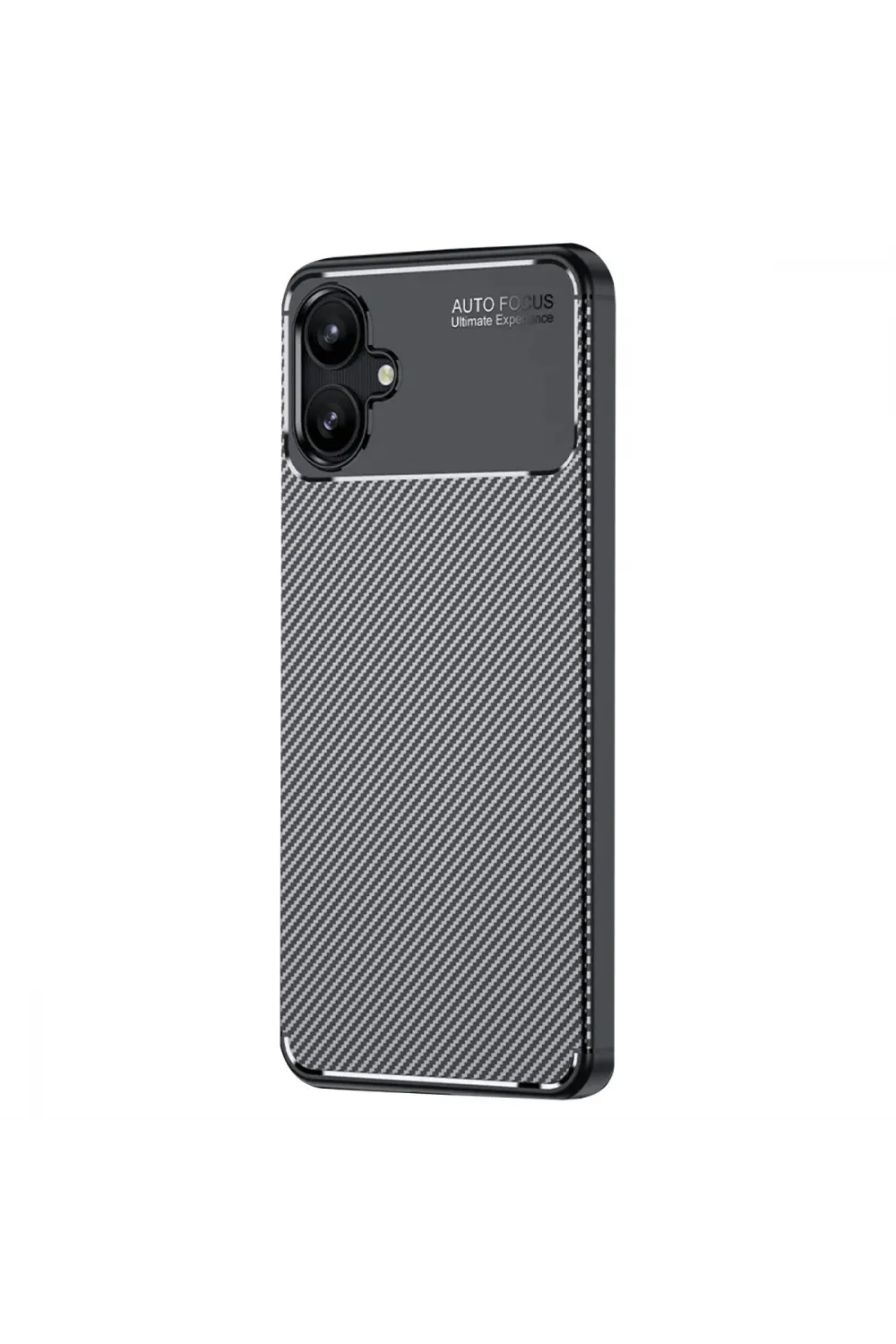Samsung Galaxy A06 Kılıf Auto Focus Karbon Kapak - Siyah