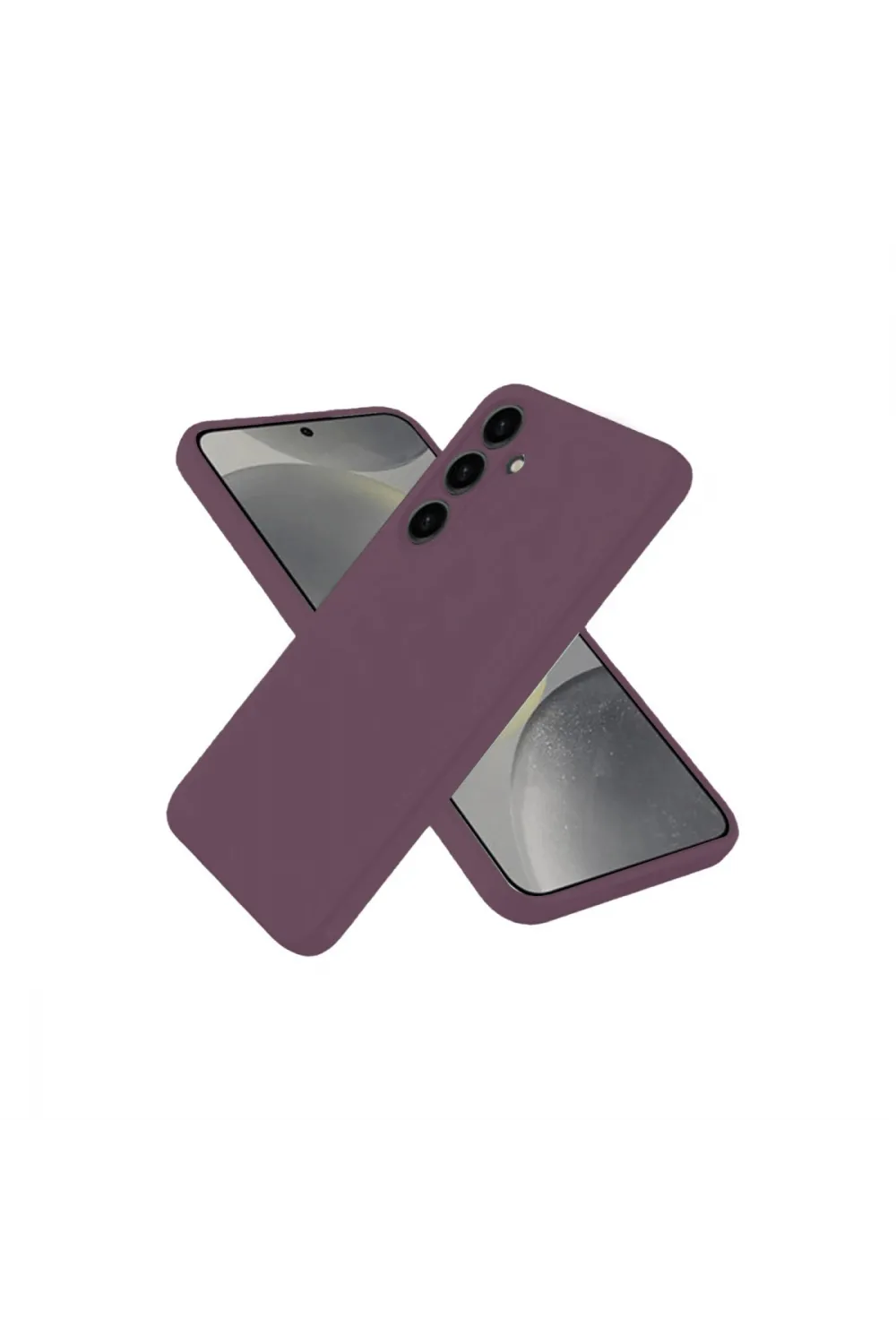 Samsung Galaxy A06 Kılıf First Silikon - Mürdüm