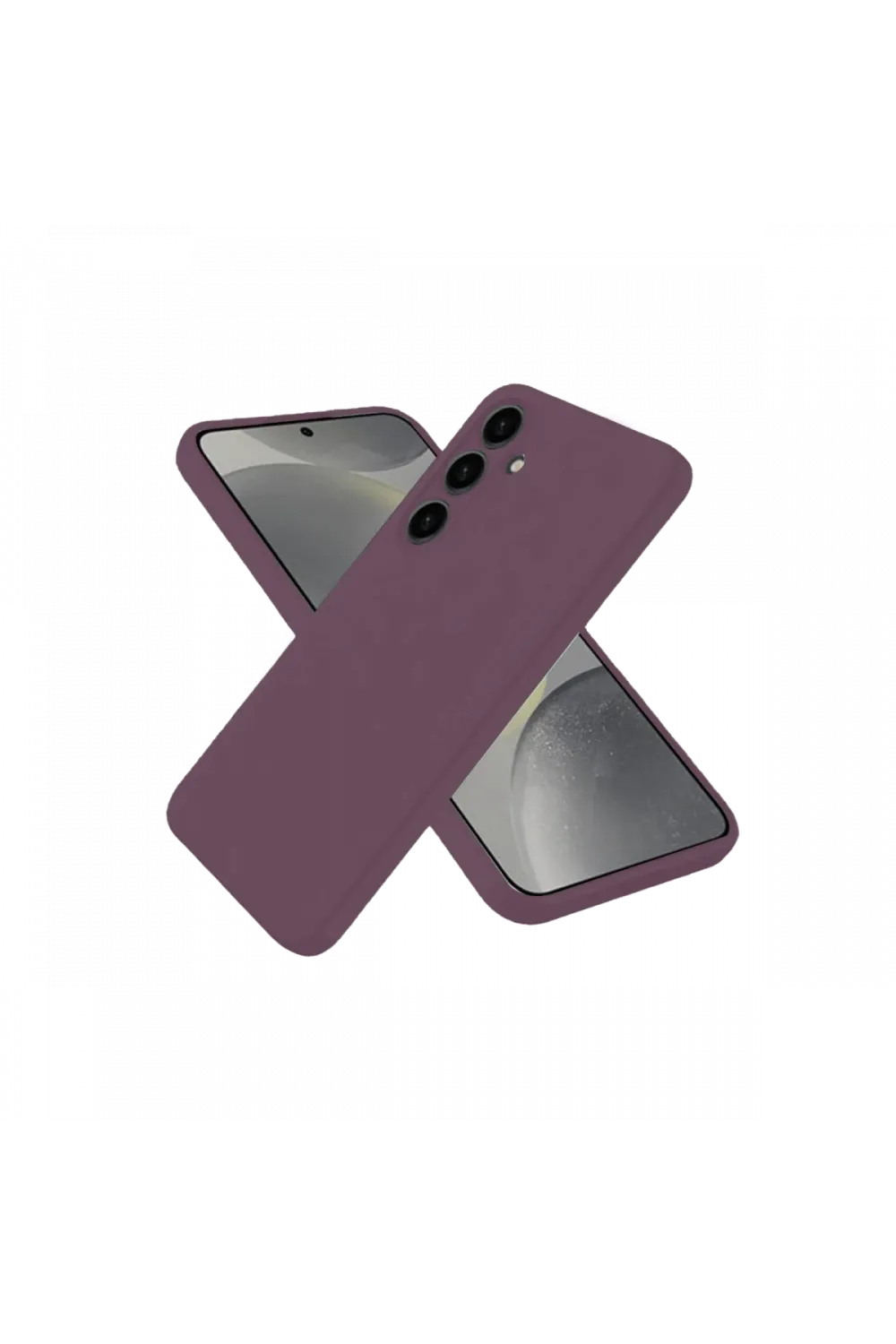 Samsung Galaxy A06 Kılıf First Silikon - Mürdüm