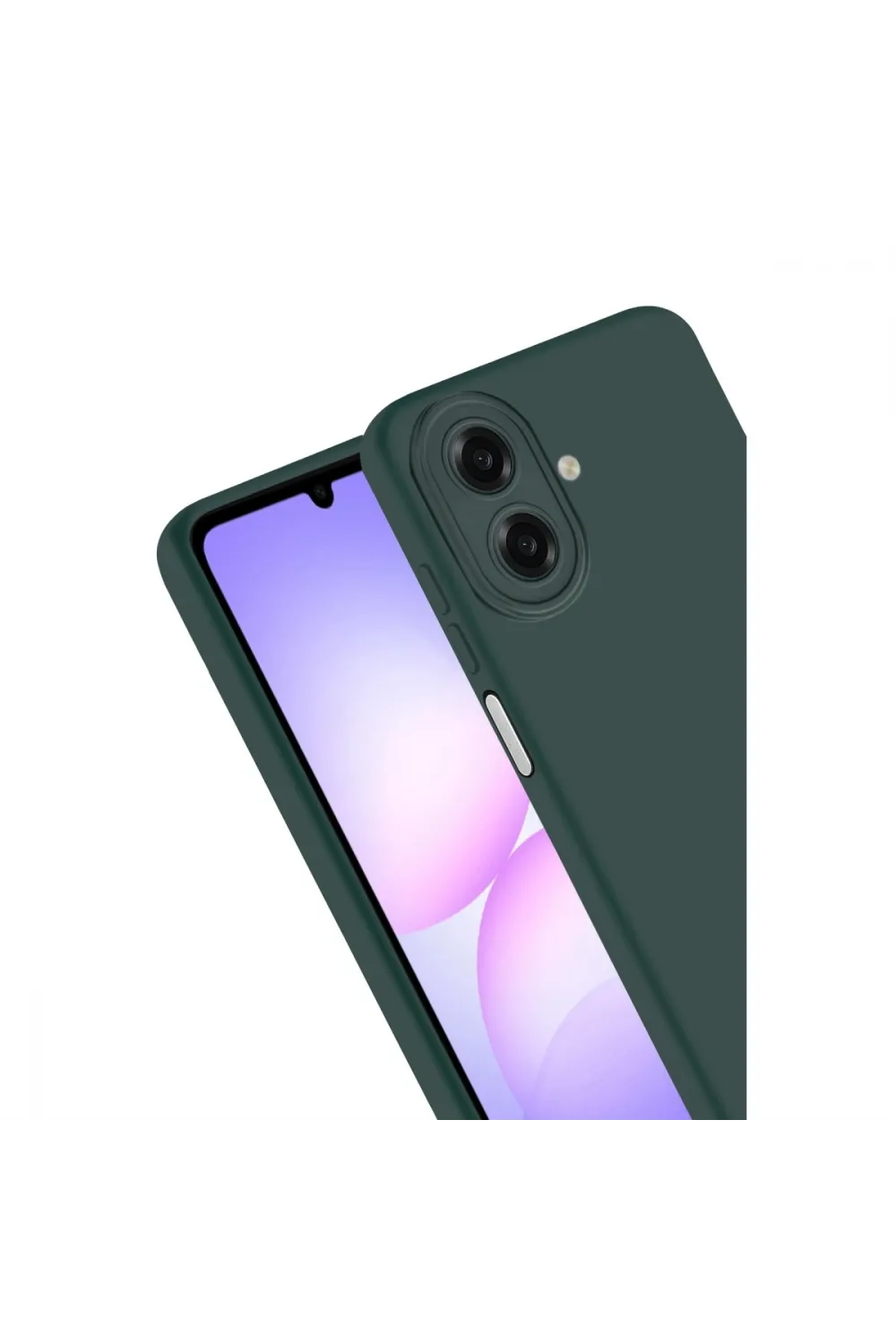 Samsung Galaxy A07 4g First Silikon - Koyu Yeşil