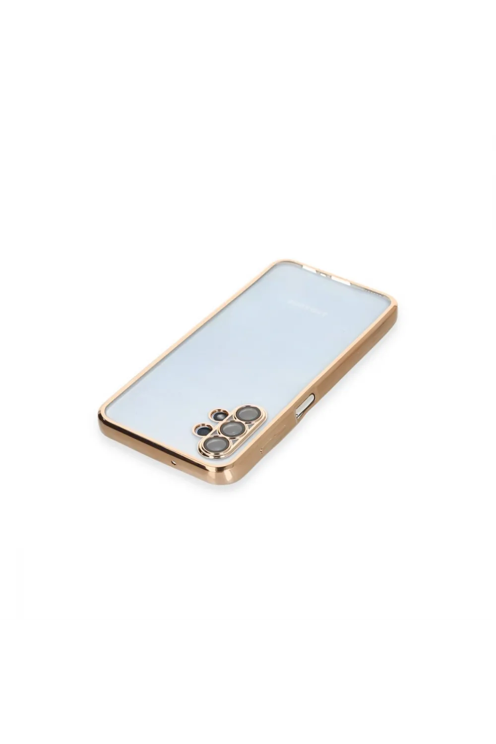 Samsung Galaxy A13 4g Kılıf Razer Lensli Silikon - Gold