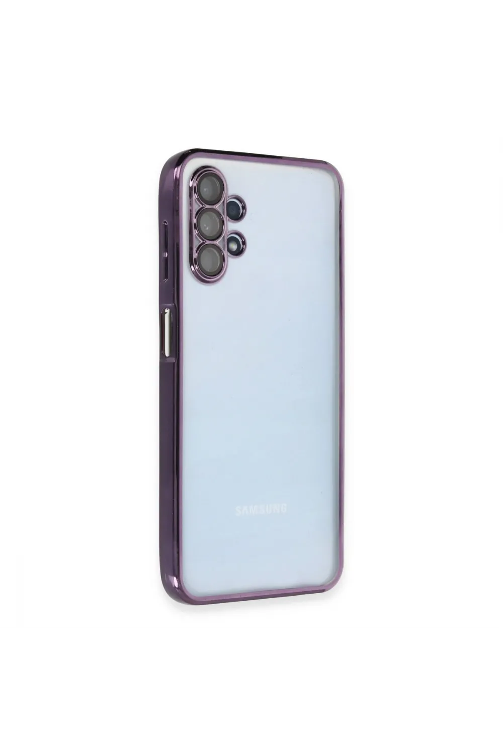 Samsung Galaxy A13 4g Kılıf Razer Lensli Silikon - Mor