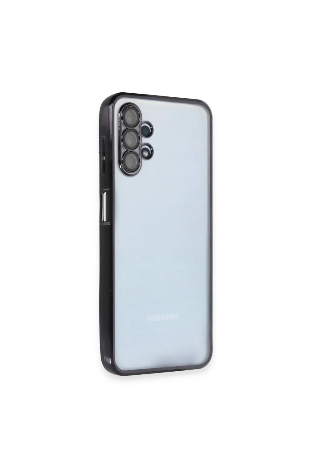 Samsung Galaxy A13 4g Kılıf Razer Lensli Silikon - Siyah