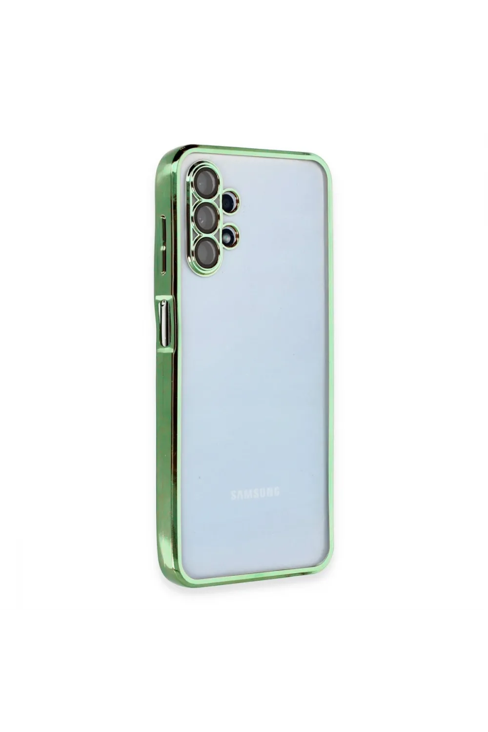 Samsung Galaxy A13 4g Kılıf Razer Lensli Silikon - Yeşil