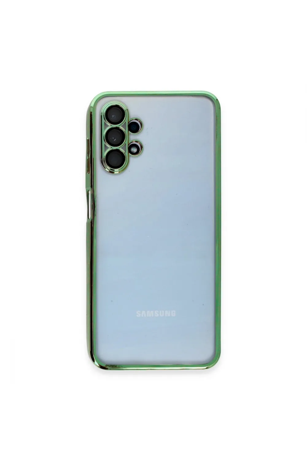 Samsung Galaxy A13 4g Kılıf Razer Lensli Silikon - Yeşil