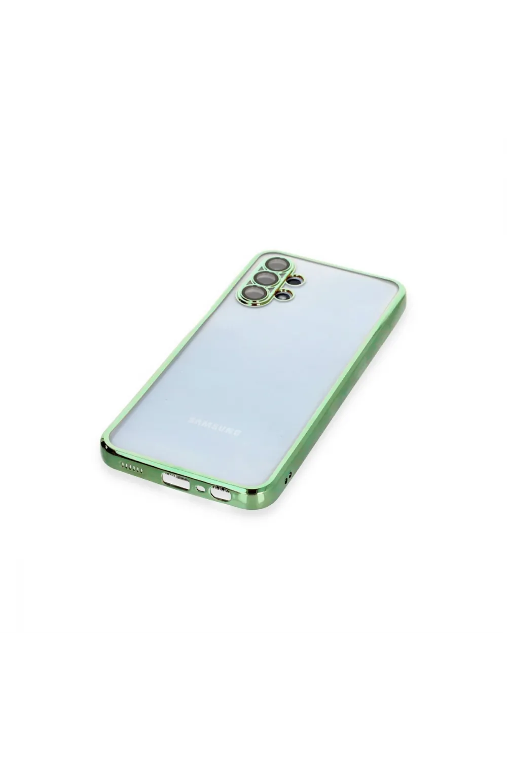 Samsung Galaxy A13 4g Kılıf Razer Lensli Silikon - Yeşil