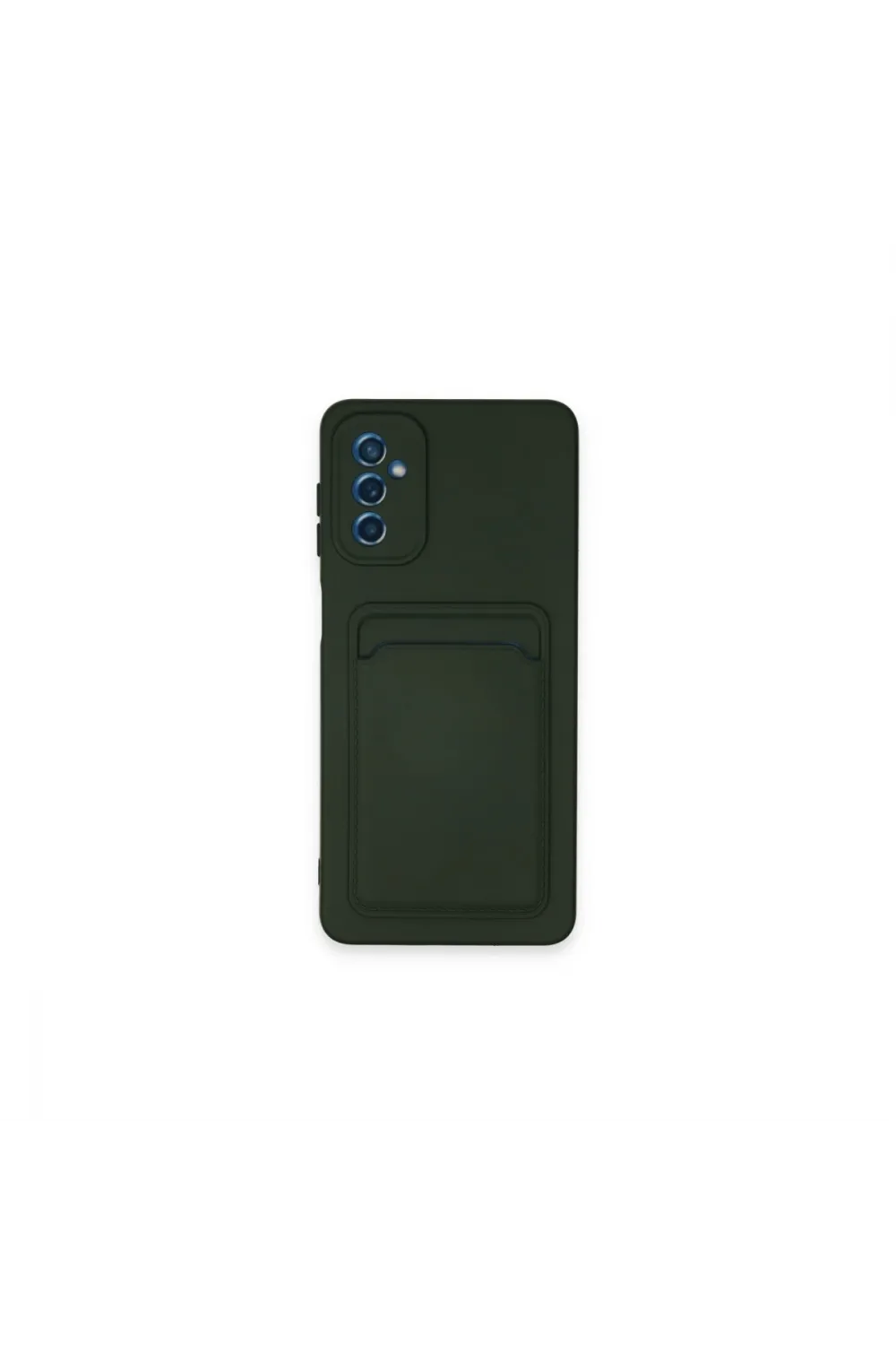 Samsung Galaxy A14 4g Kılıf Kelvin Kartvizitli Silikon - Koyu Yeşil