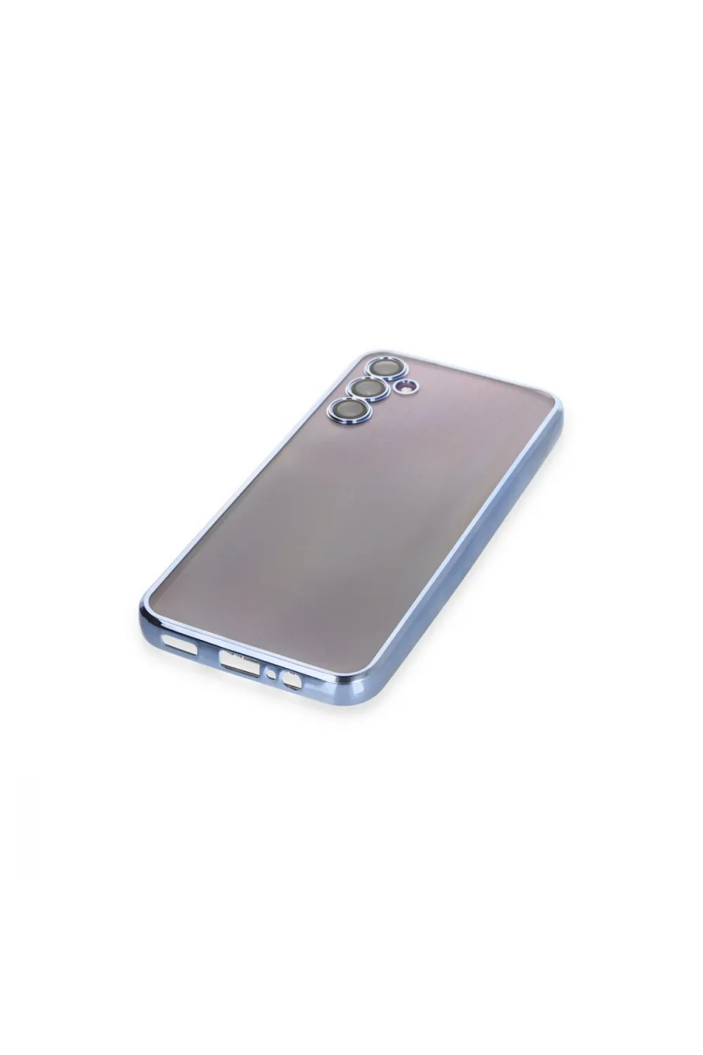 Samsung Galaxy A14 4g Kılıf Razer Lensli Silikon - Açık Mavi