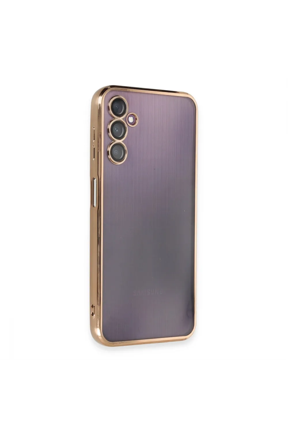 Samsung Galaxy A14 4g Kılıf Razer Lensli Silikon - Gold