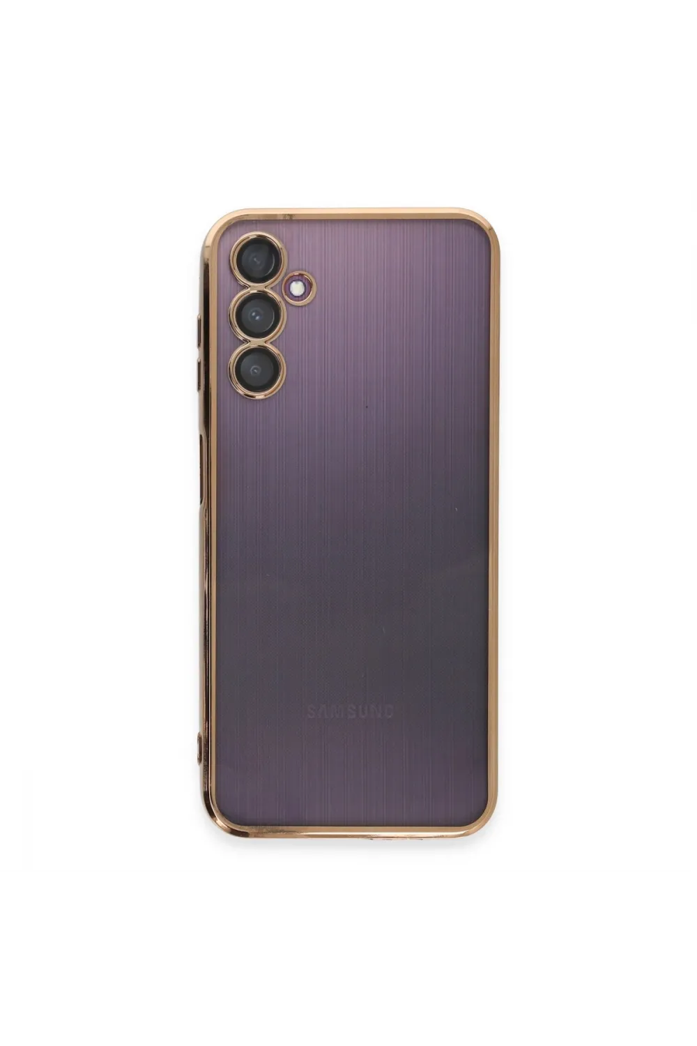 Samsung Galaxy A14 4g Kılıf Razer Lensli Silikon - Gold