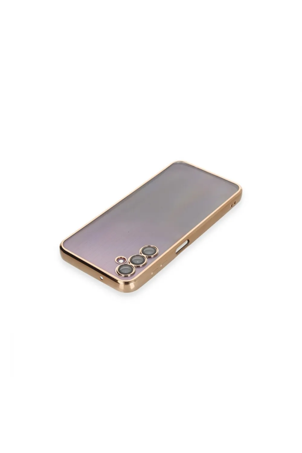Samsung Galaxy A14 4g Kılıf Razer Lensli Silikon - Gold