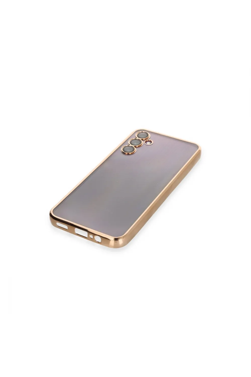 Samsung Galaxy A14 4g Kılıf Razer Lensli Silikon - Gold
