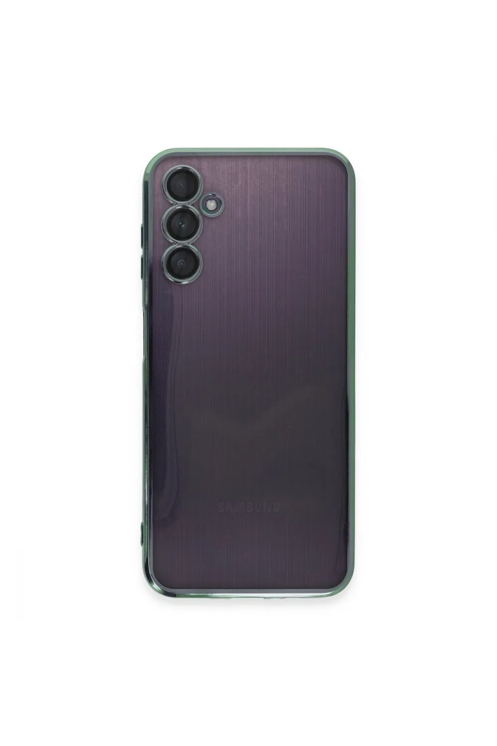 Samsung Galaxy A14 4g Kılıf Razer Lensli Silikon - Yeşil