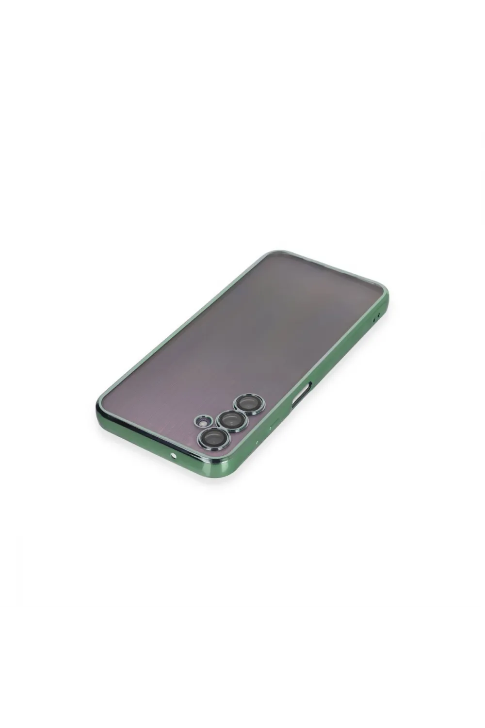 Samsung Galaxy A14 4g Kılıf Razer Lensli Silikon - Yeşil