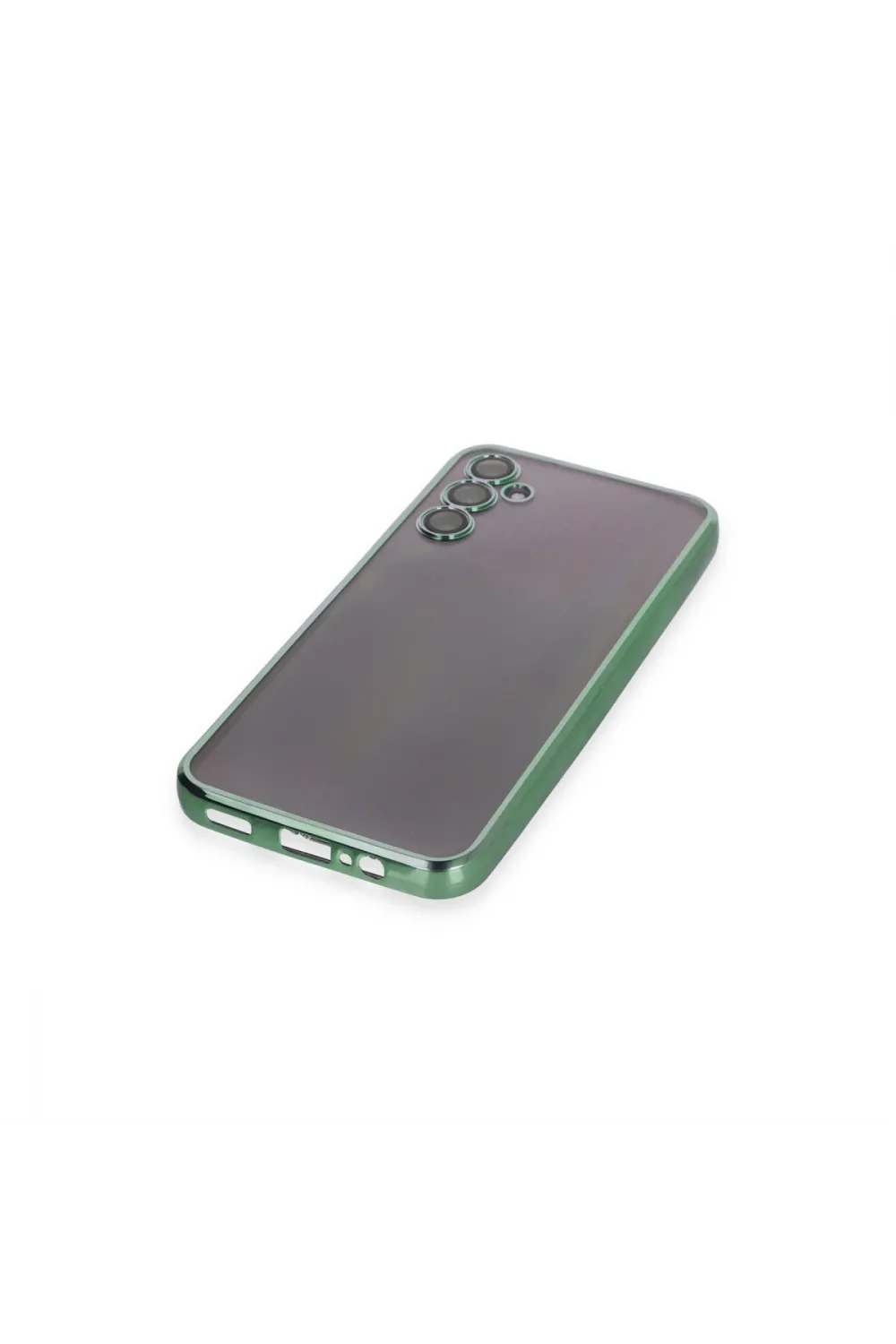 Samsung Galaxy A14 4g Kılıf Razer Lensli Silikon - Yeşil