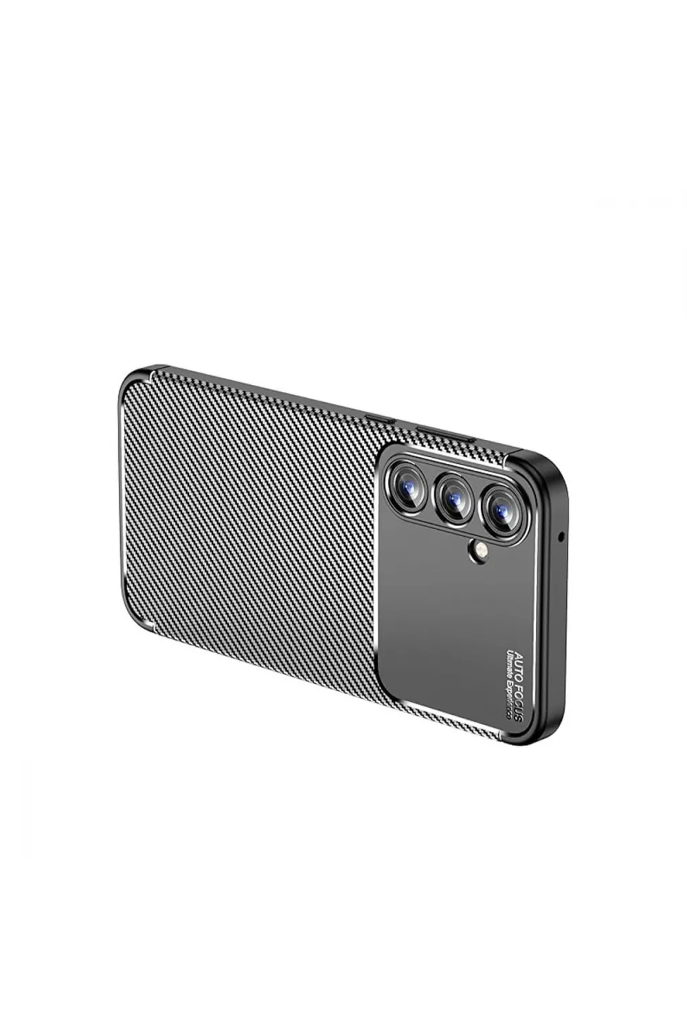 Samsung Galaxy A15 4g Kılıf Auto Focus Karbon Kapak - Siyah