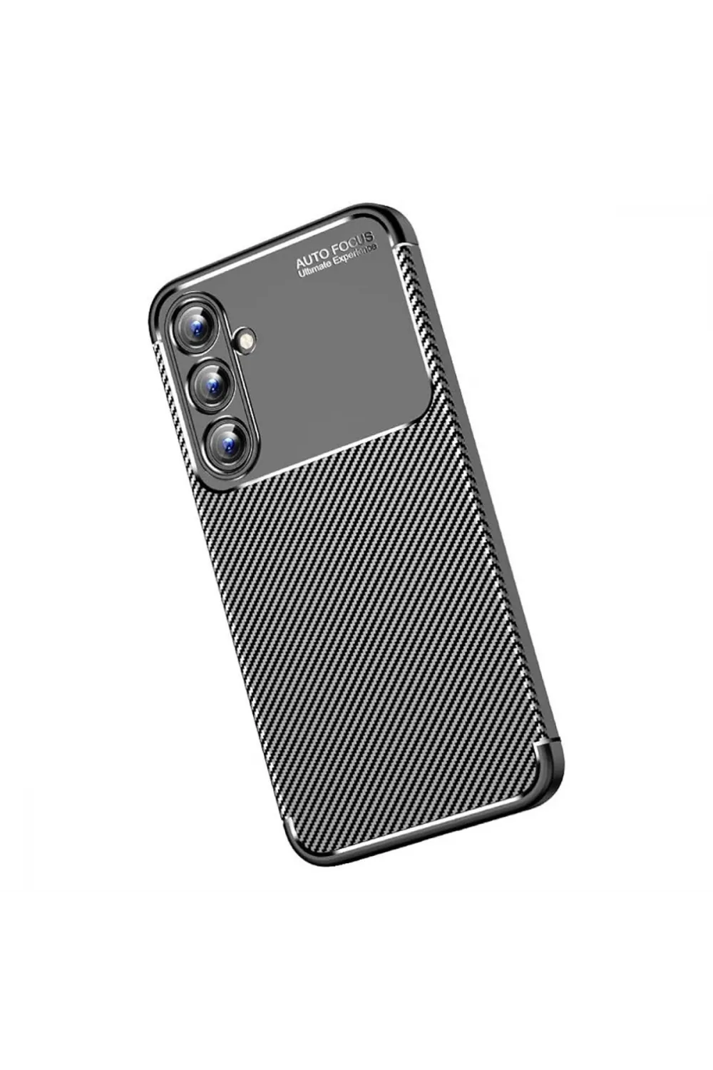 Samsung Galaxy A15 4g Kılıf Auto Focus Karbon Kapak - Siyah