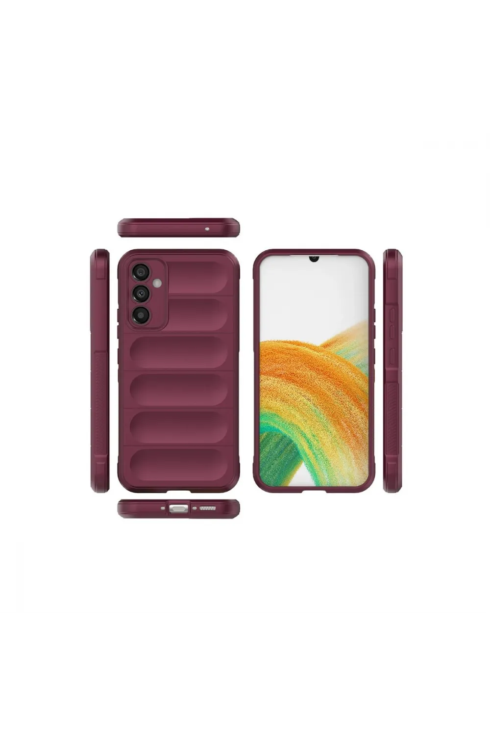 Samsung Galaxy A15 4g Kılıf Optimum Silikon - Bordo
