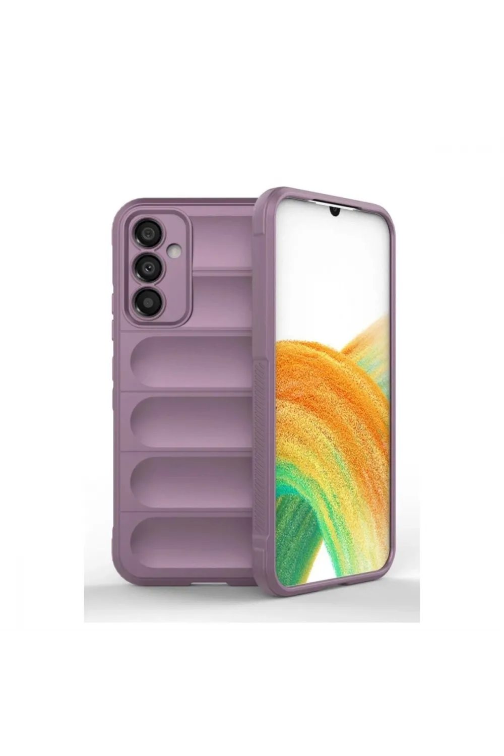 Samsung Galaxy A15 4g Kılıf Optimum Silikon - Mor