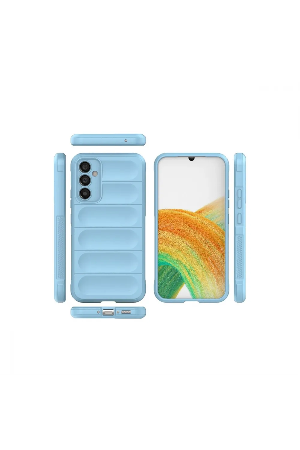Samsung Galaxy A15 4g Kılıf Optimum Silikon - Sky Blue