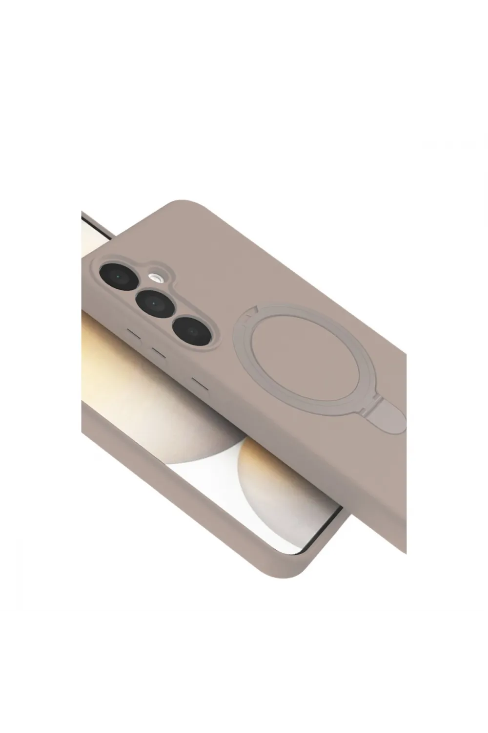 Samsung Galaxy A15 4g Regal Magsafe Standlı Kapak - Çöl Titanyum