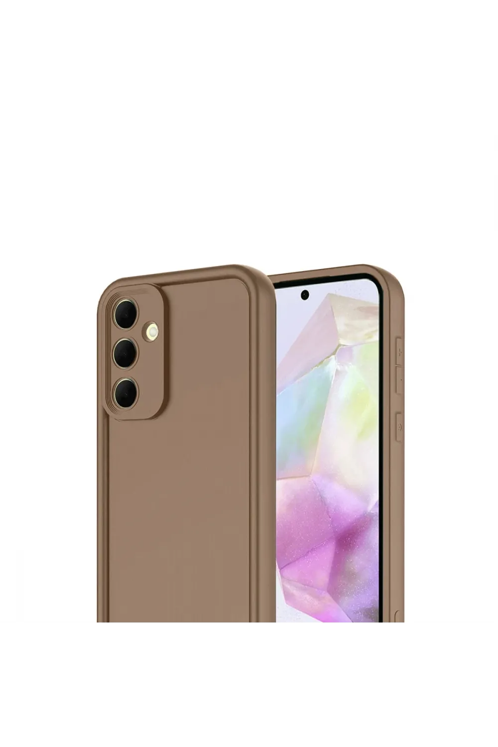 Samsung Galaxy A17 5g Viera Silikon - Kahverengi