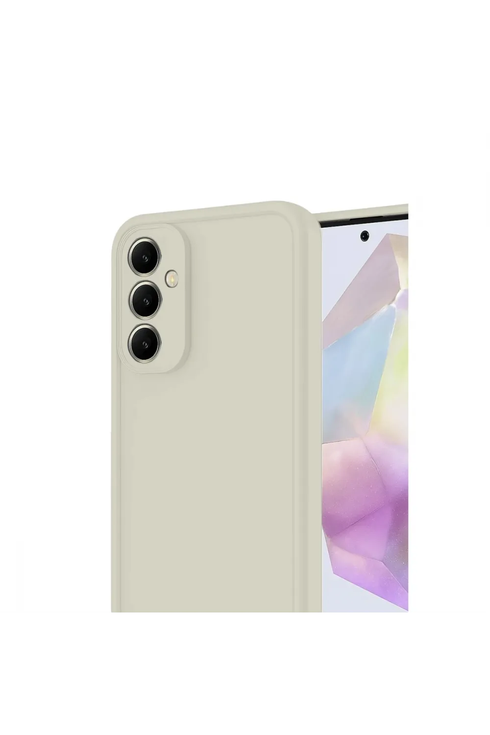 Samsung Galaxy A17 5g Viera Silikon - Krem