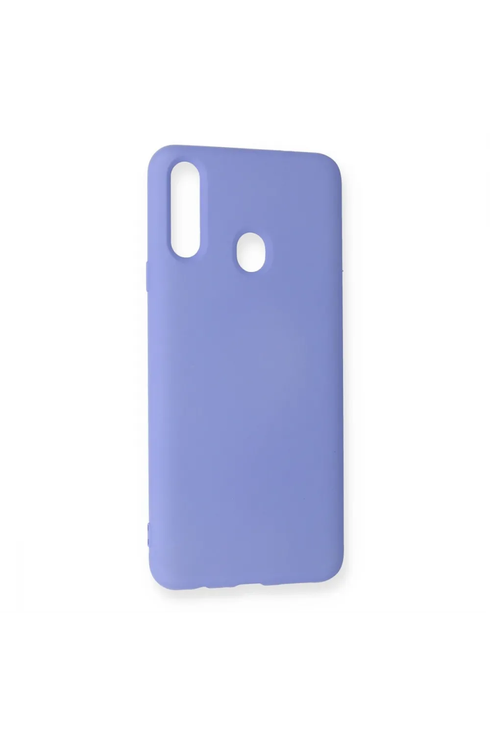 Samsung Galaxy A20s Kılıf Nano İçi Kadife Silikon - Lila