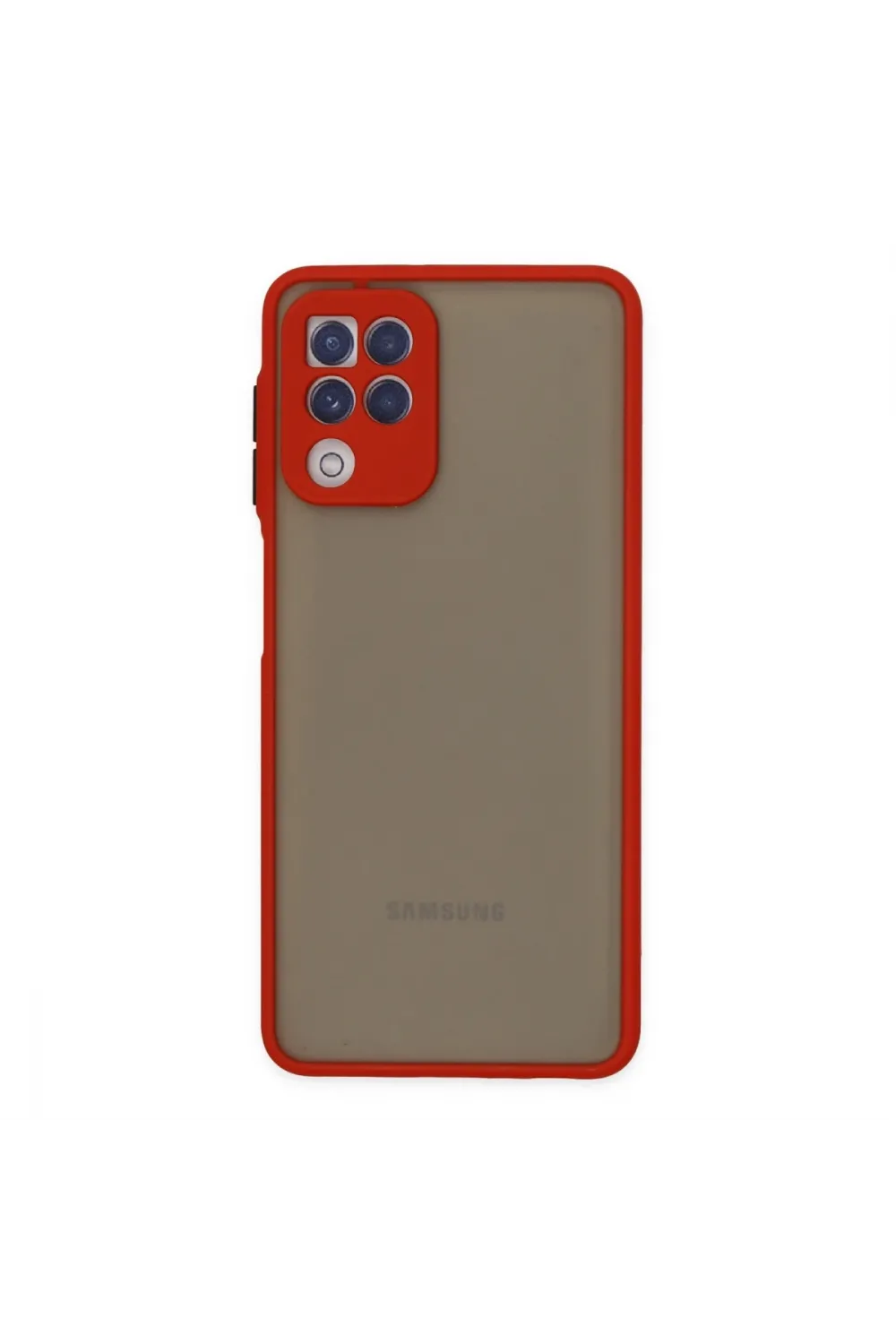 Samsung Galaxy A22 Kılıf Montreal Silikon Kapak - Kırmızı