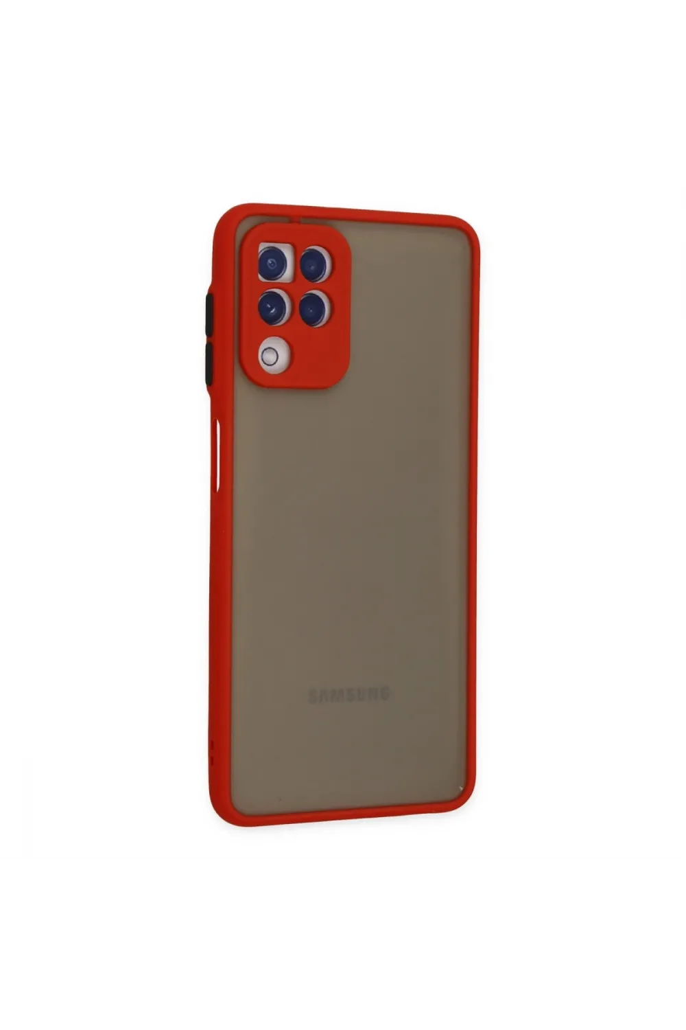 Samsung Galaxy A22 Kılıf Montreal Silikon Kapak - Kırmızı