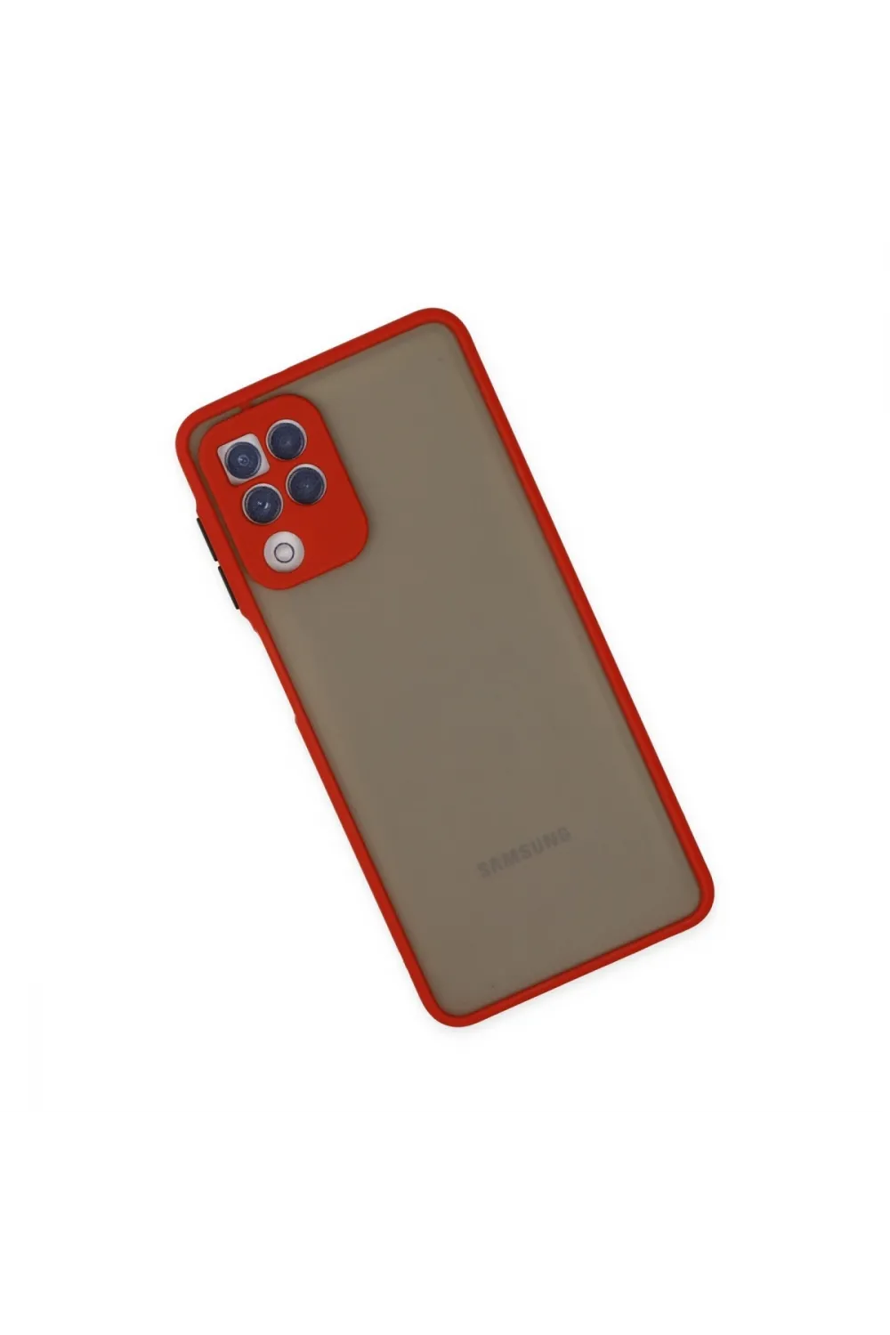 Samsung Galaxy A22 Kılıf Montreal Silikon Kapak - Kırmızı