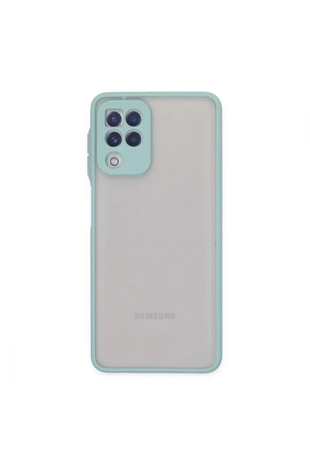 Samsung Galaxy A22 Kılıf Montreal Silikon Kapak - Turkuaz
